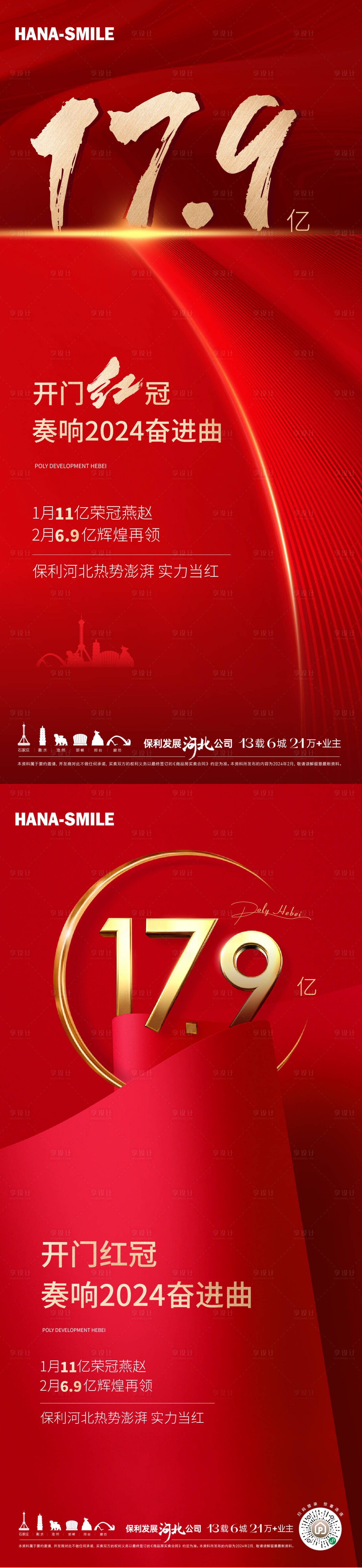 源文件下载【享设计】搜索编号：69710023070531626【地产品牌业绩海报】