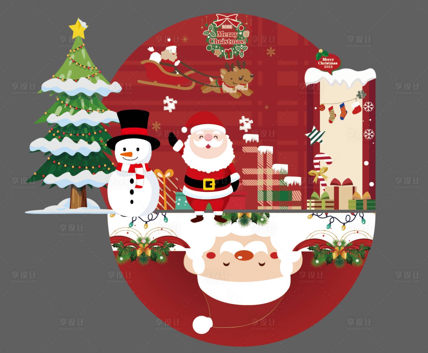 源文件下載【享設(shè)計】搜索編號：41420022949917133【圣誕節(jié)活動美陳】