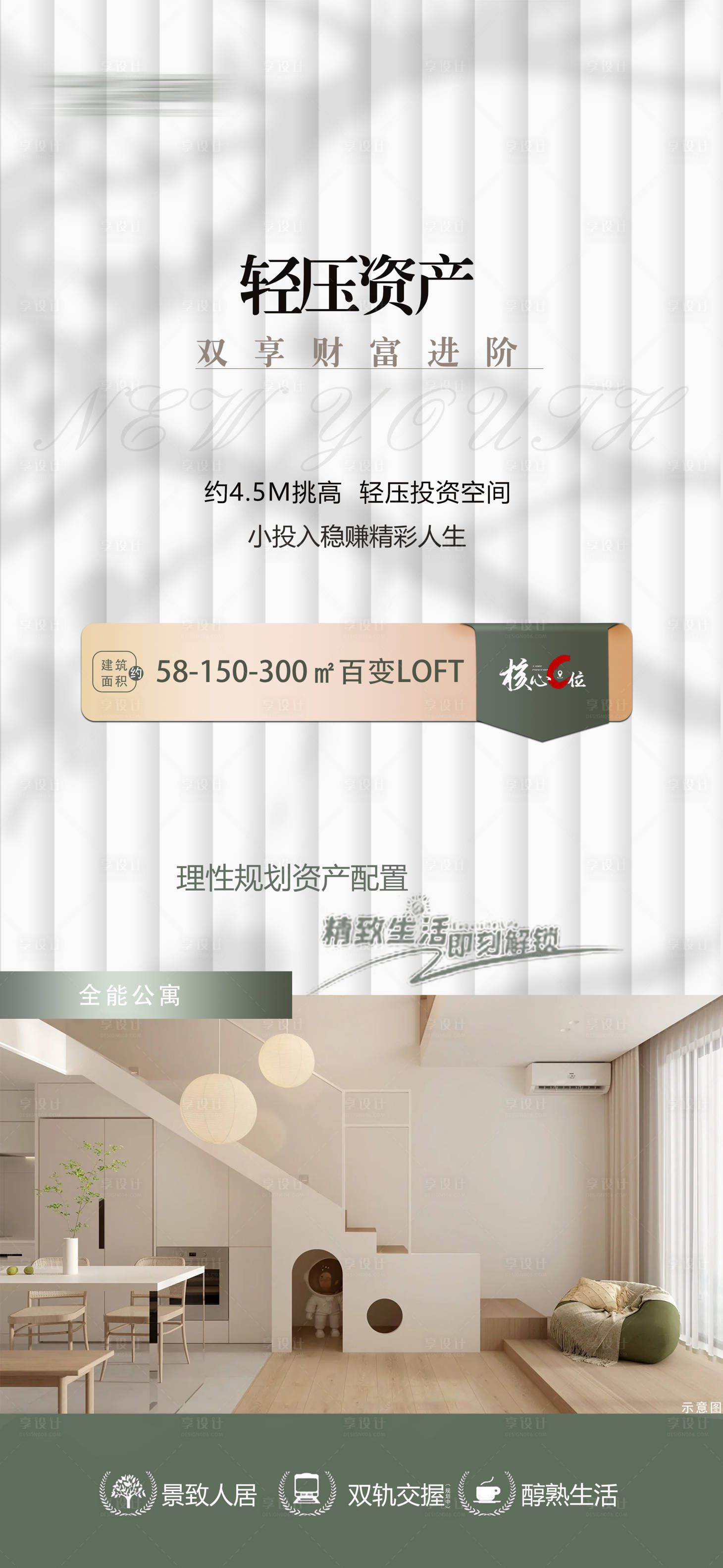 源文件下載【享設計】搜索編號：52410023477914707【公寓價值點海報】