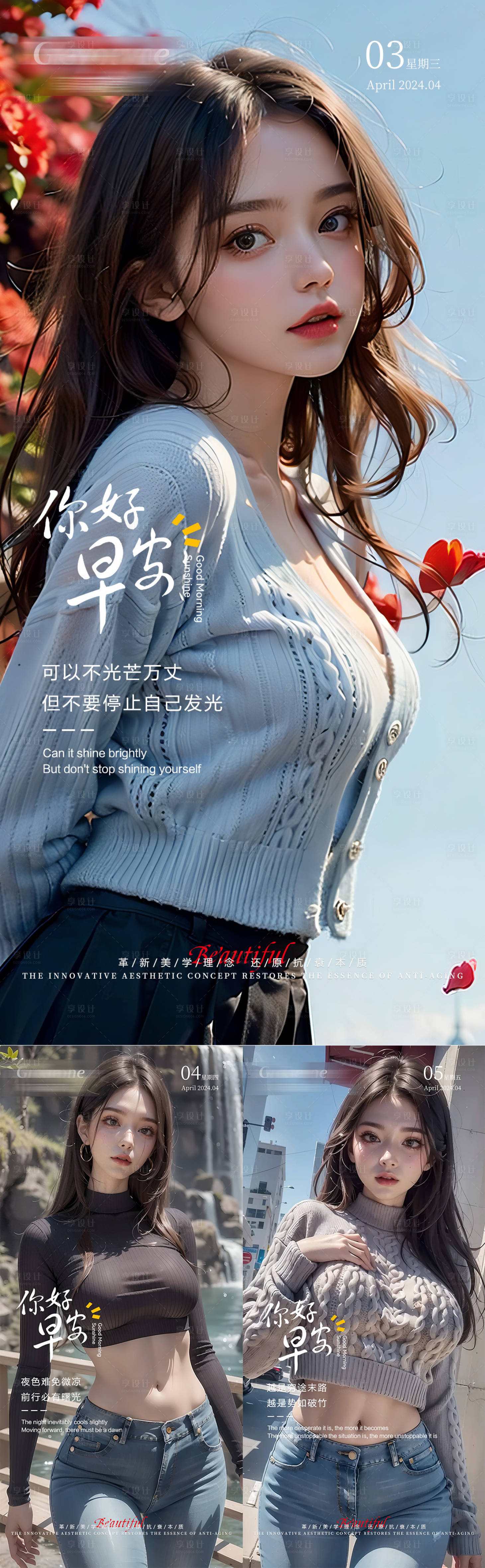 源文件下载【享设计】搜索编号：45770022973815832【早安系列1】