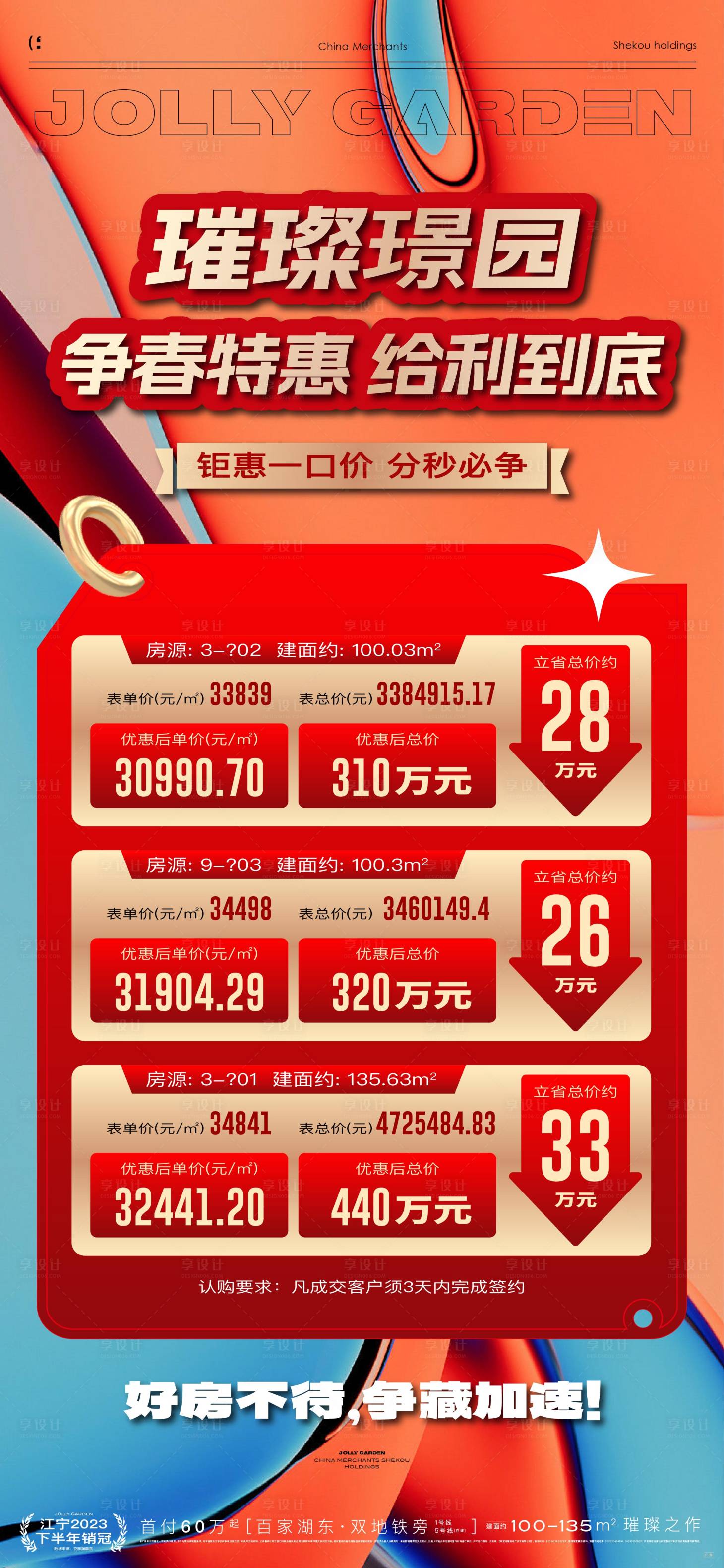 源文件下載【享設計】搜索編號：37700023235252010【特價房熱銷地產海報】