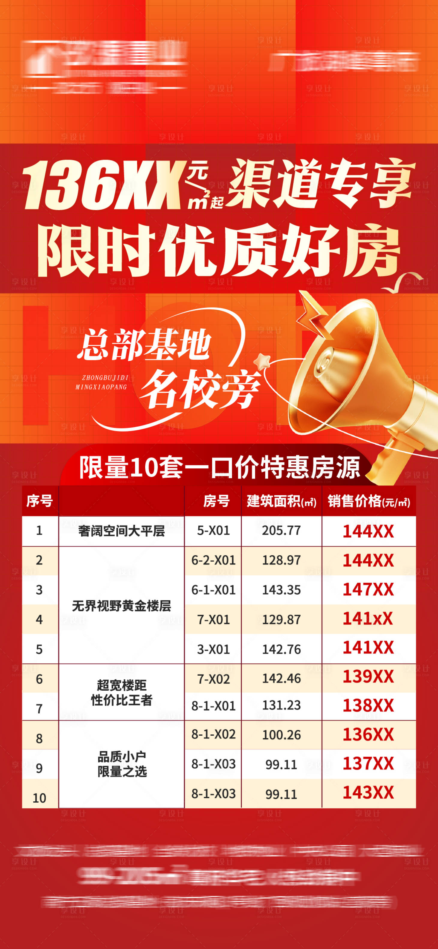 源文件下載【享設計】搜索編號：95370023080525188【地產渠道專享特價房海報】