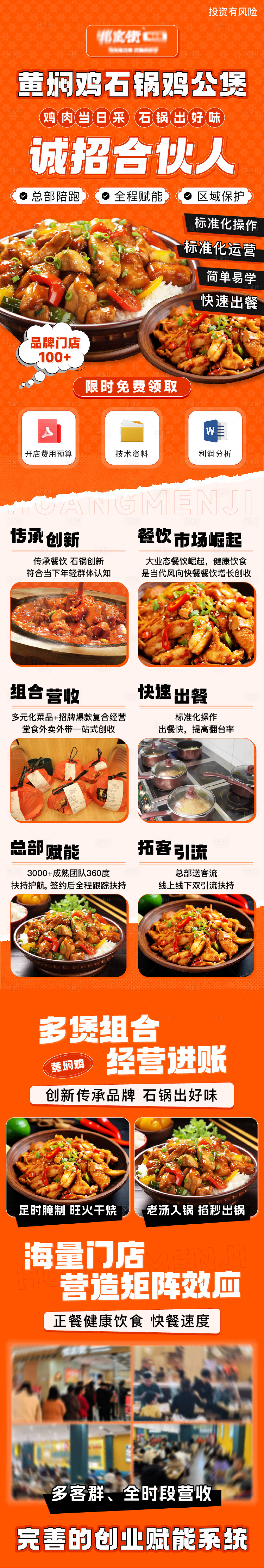 源文件下载【享设计】搜索编号：10190023585696191【黄焖鸡餐饮加盟详情页】