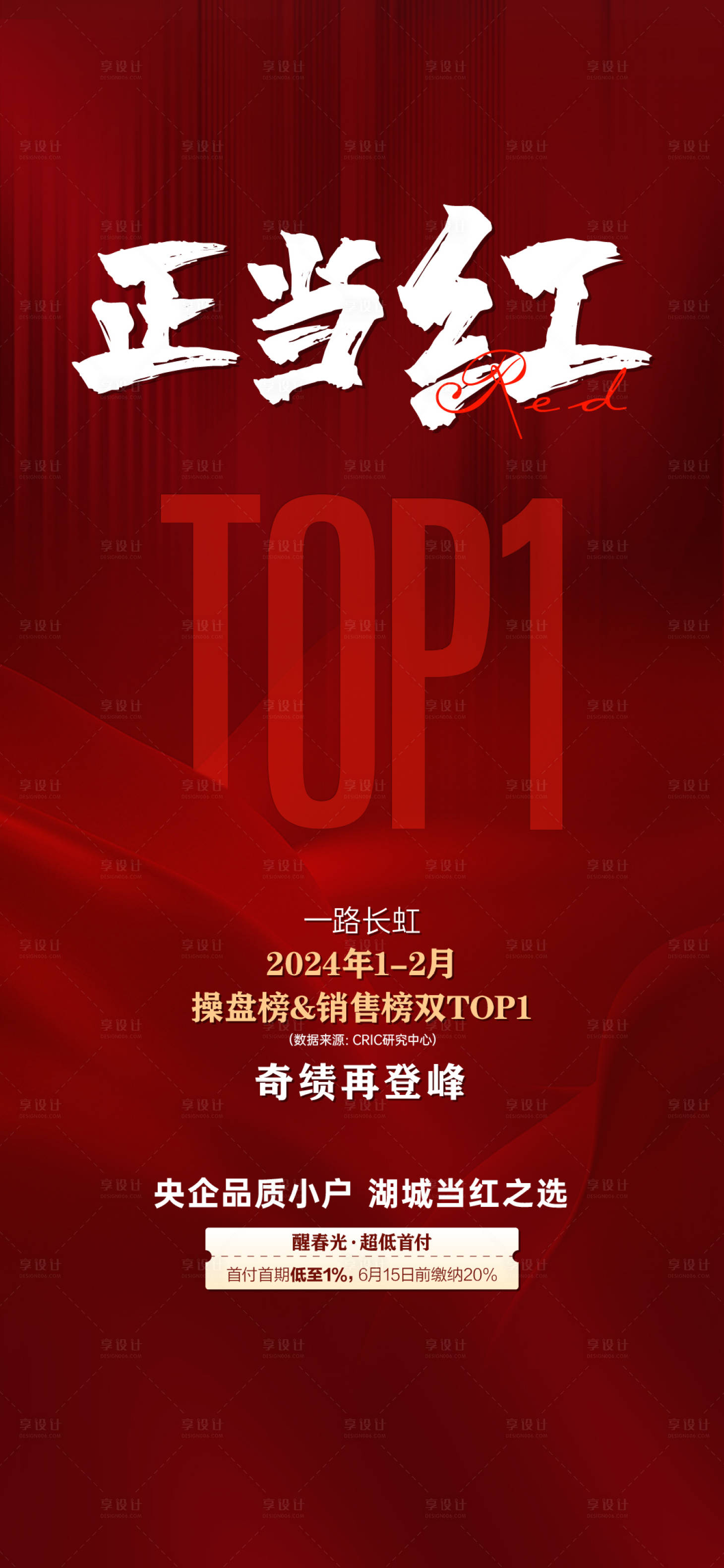 源文件下載【享設(shè)計(jì)】搜索編號(hào)：20670023283258670【品牌紅色top1海報(bào)】