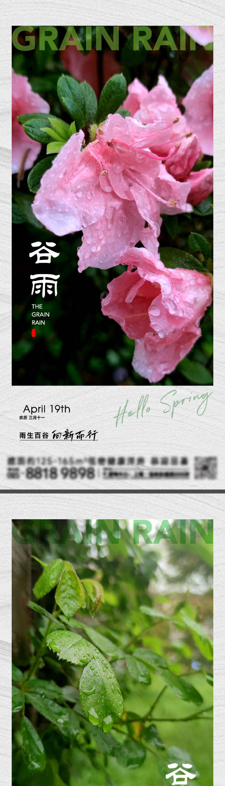 源文件下载【谷雨节气海报】编号：22910023257584161