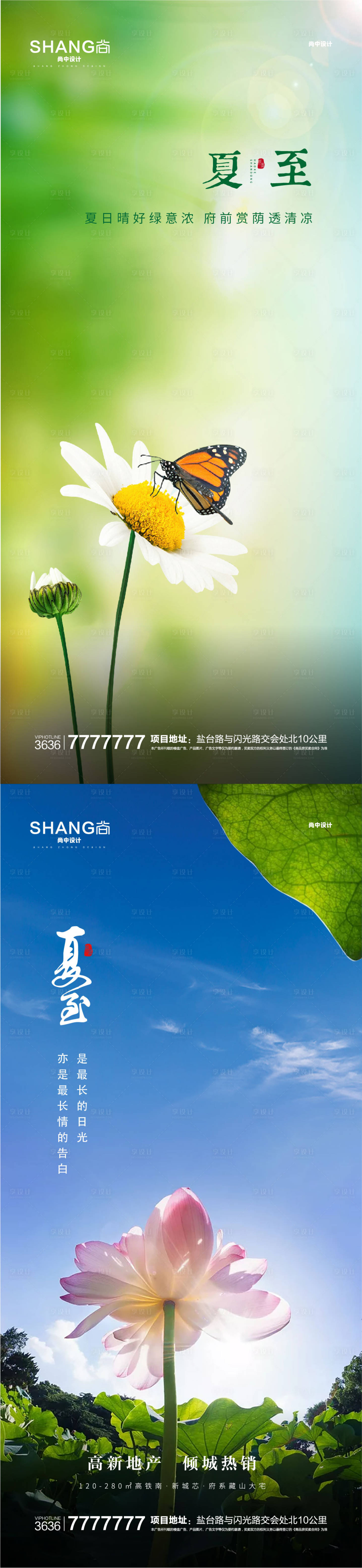 源文件下载【夏至节气海报】编号：23960023068555002