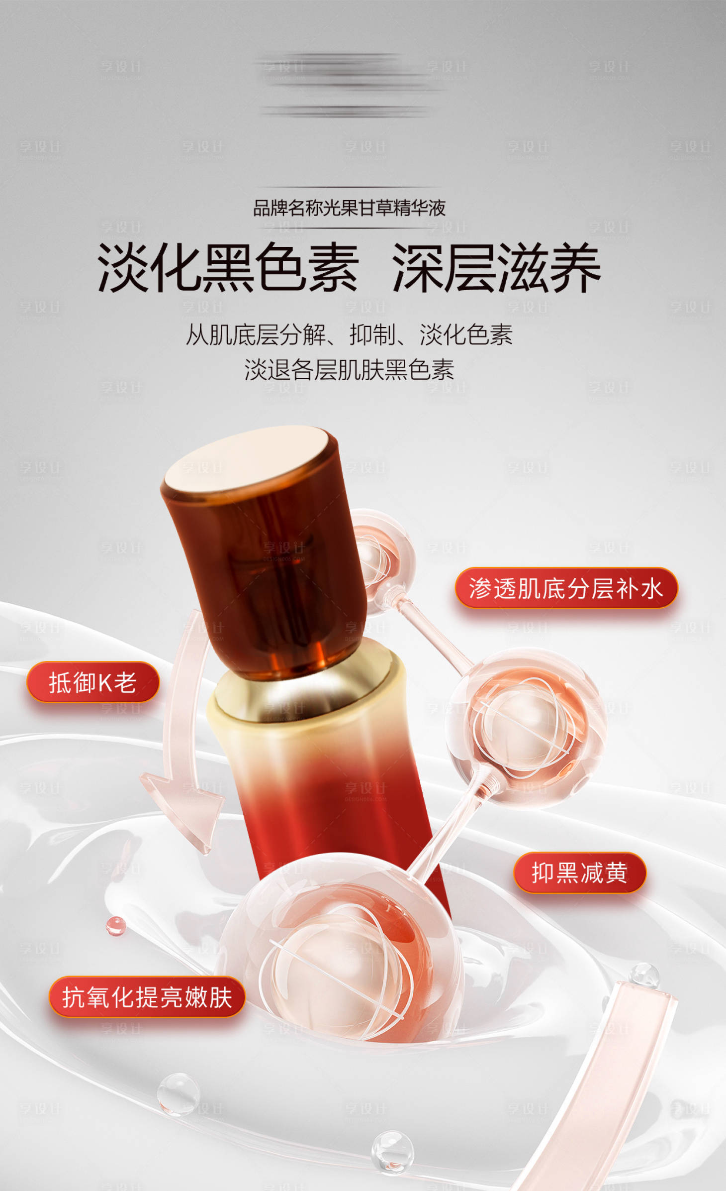 源文件下载【美白精华宣传海报】编号：75700023613292414