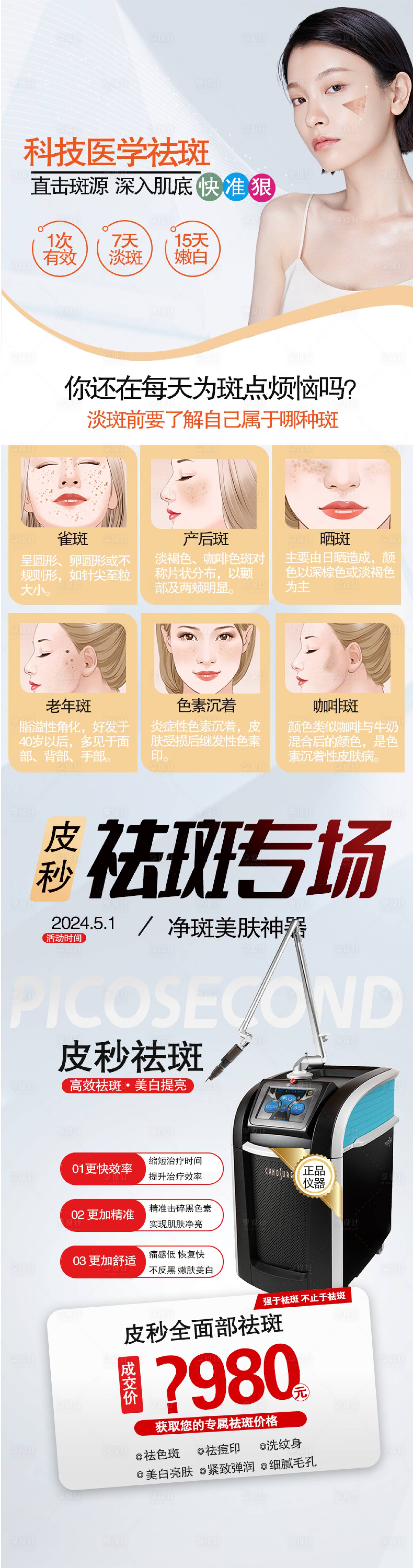 源文件下載【享設計】搜索編號：56990023516442395【醫美皮秒儀器海報】