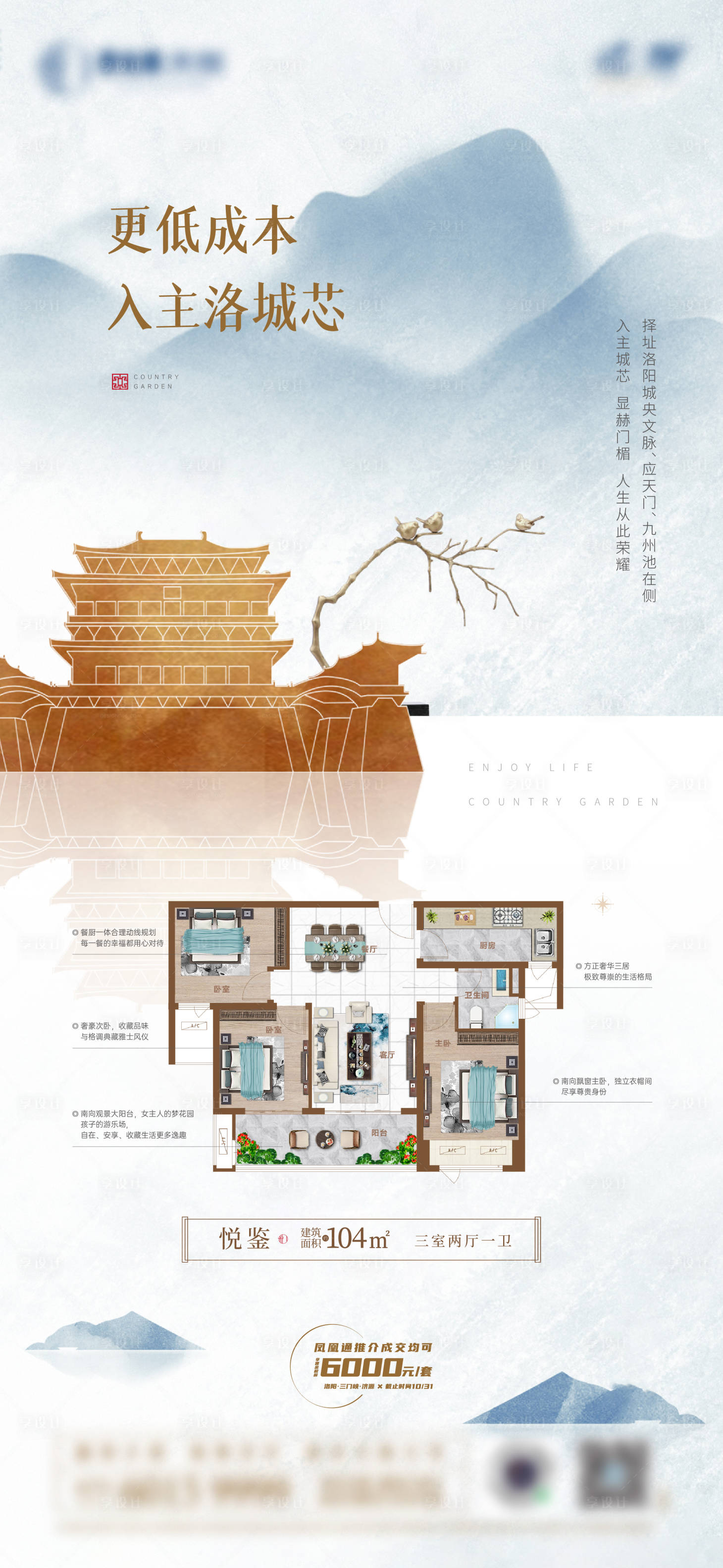 源文件下載【享設計】搜索編號：38960023321336999【房地產戶型價值點海報】