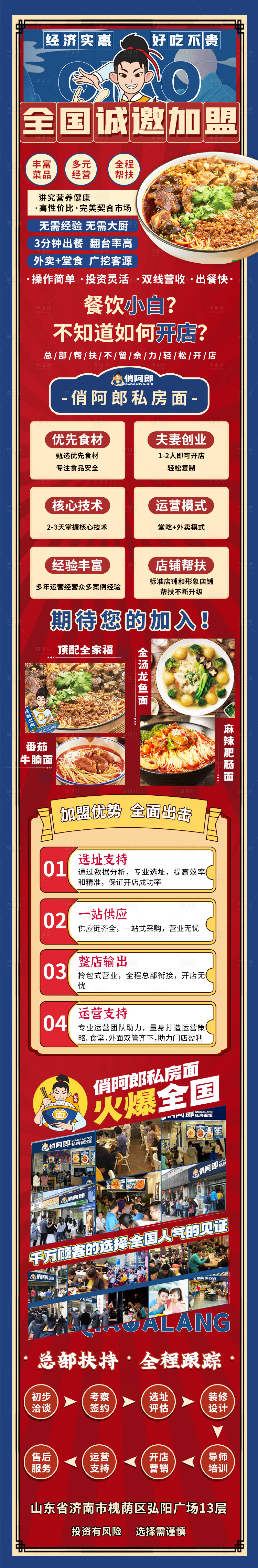 源文件下載【享設(shè)計】搜索編號：32250023066236351【私房面面館加盟落地頁長圖】