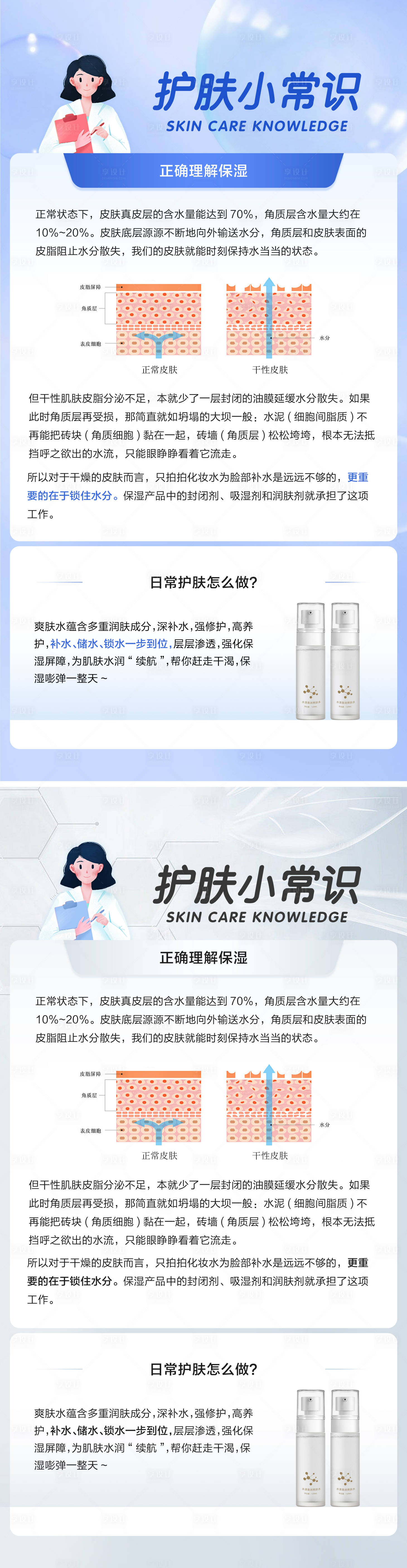 源文件下載【享設計】搜索編號：43940023106979161【護膚知識科普日簽海報】