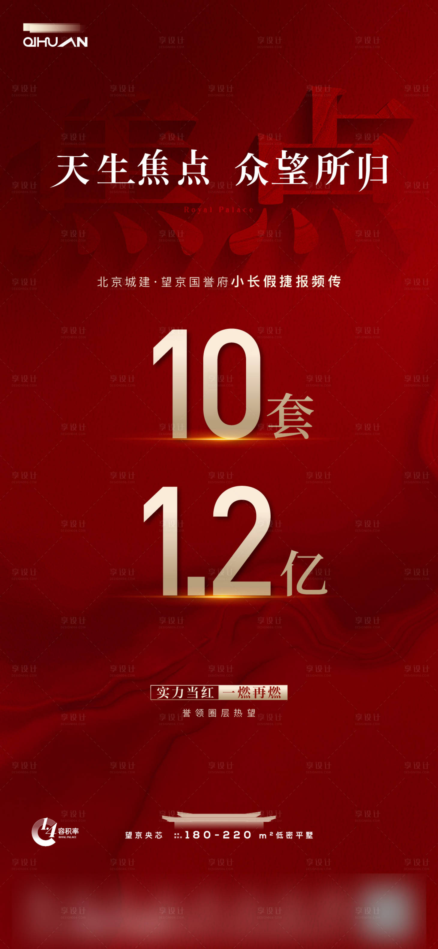 源文件下载【享设计】搜索编号：23930023068722619【地产业绩红海报】