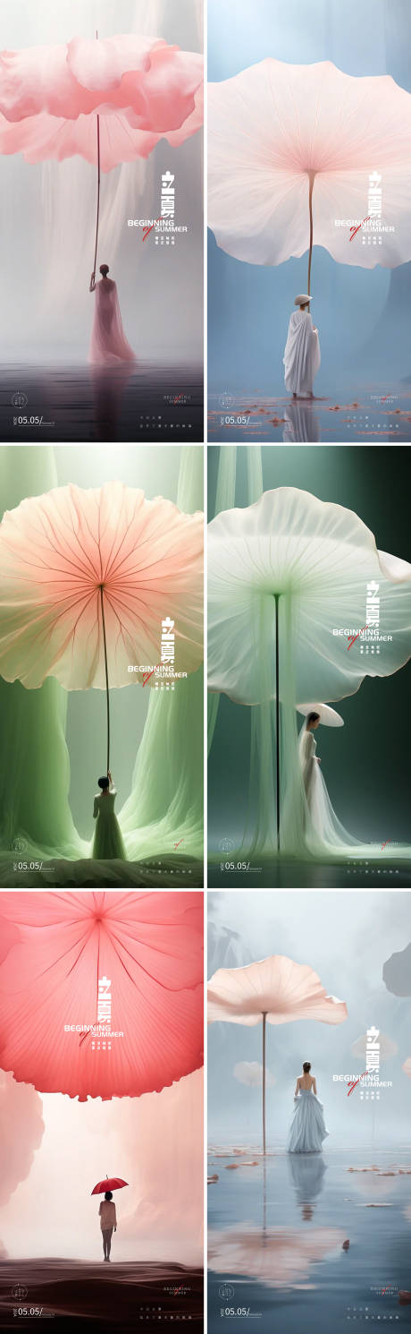 源文件下载【享设计】搜索编号：41460023382356326【立夏24节气人物唯美海报】