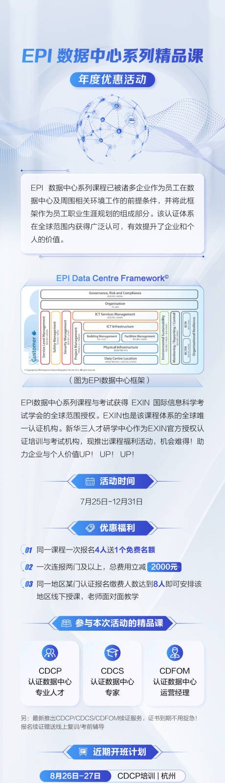 源文件下载【数据中心精品课程优惠活动长图海报】编号：84170023358261733