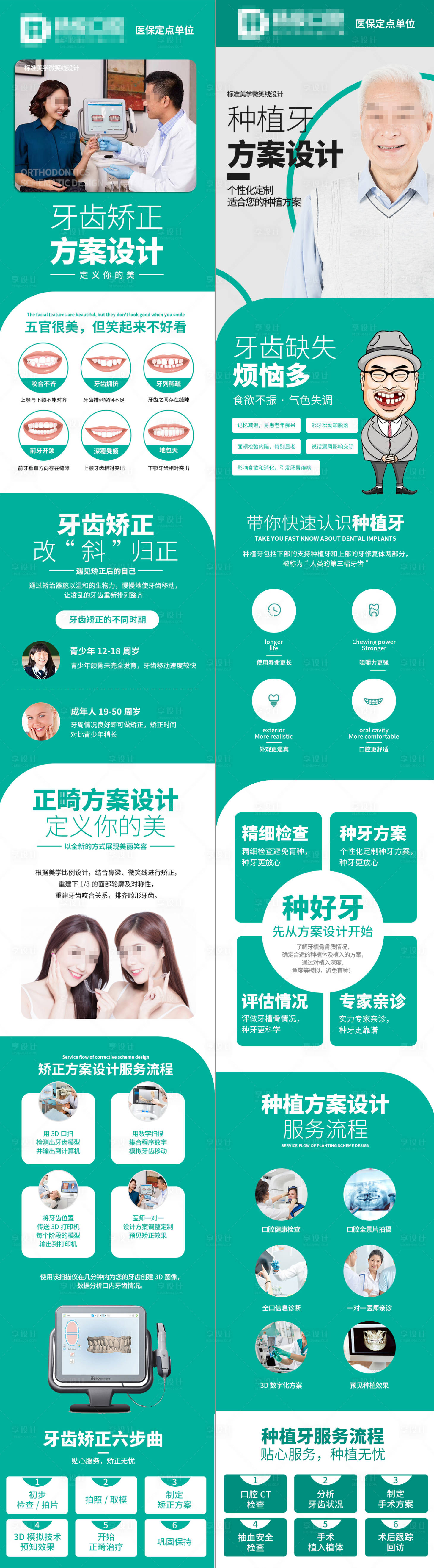 源文件下载【享设计】搜索编号：15340023292786868【矫正种植方案设计详情页】