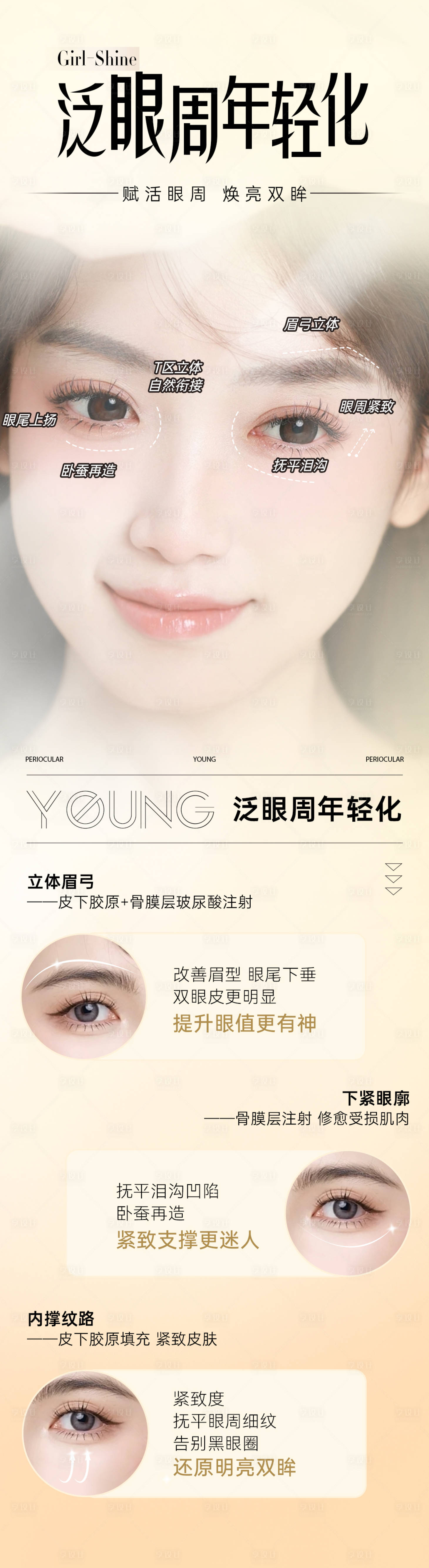 源文件下載【享設計】搜索編號：12190023035779073【眼周年輕化海報】