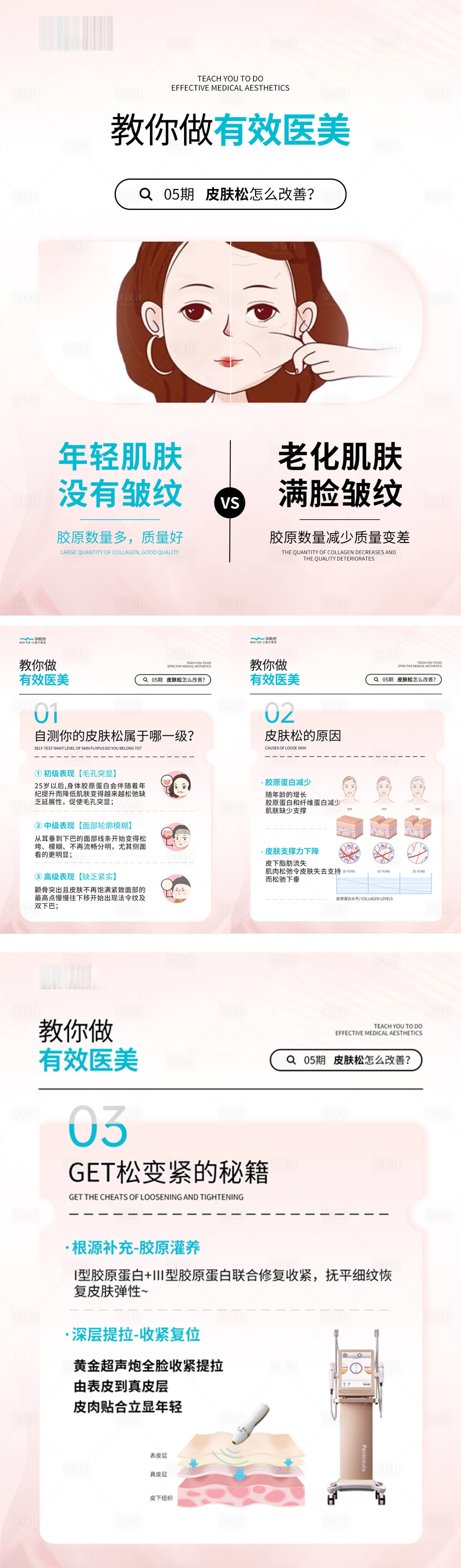 源文件下載【享設計】搜索編號：53420023240422815【皮膚醫美科普海報】