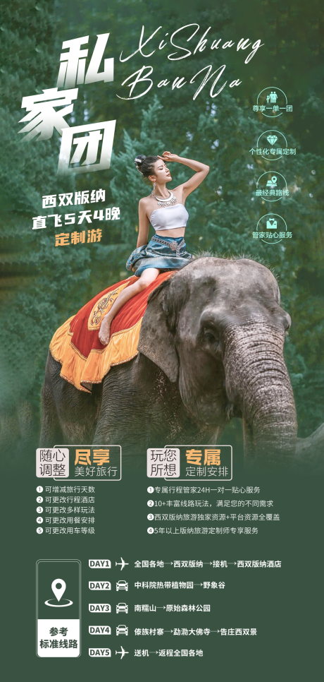 源文件下載【西雙版納私家團海報】編號：78270023507031796
