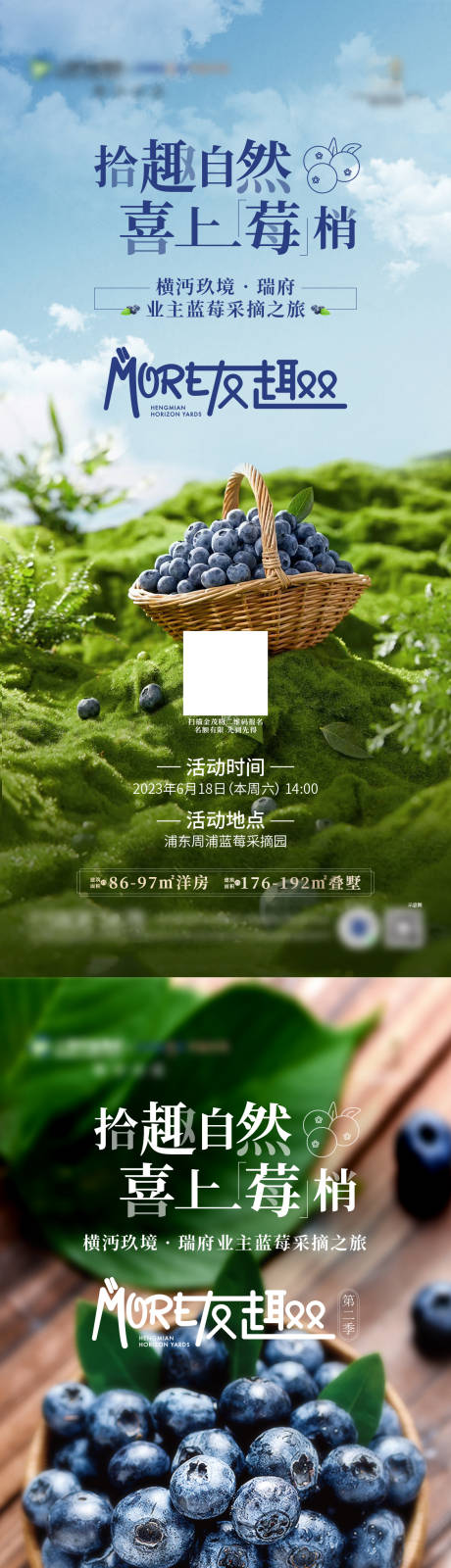 蓝莓采摘活动海报-源文件【享设计】