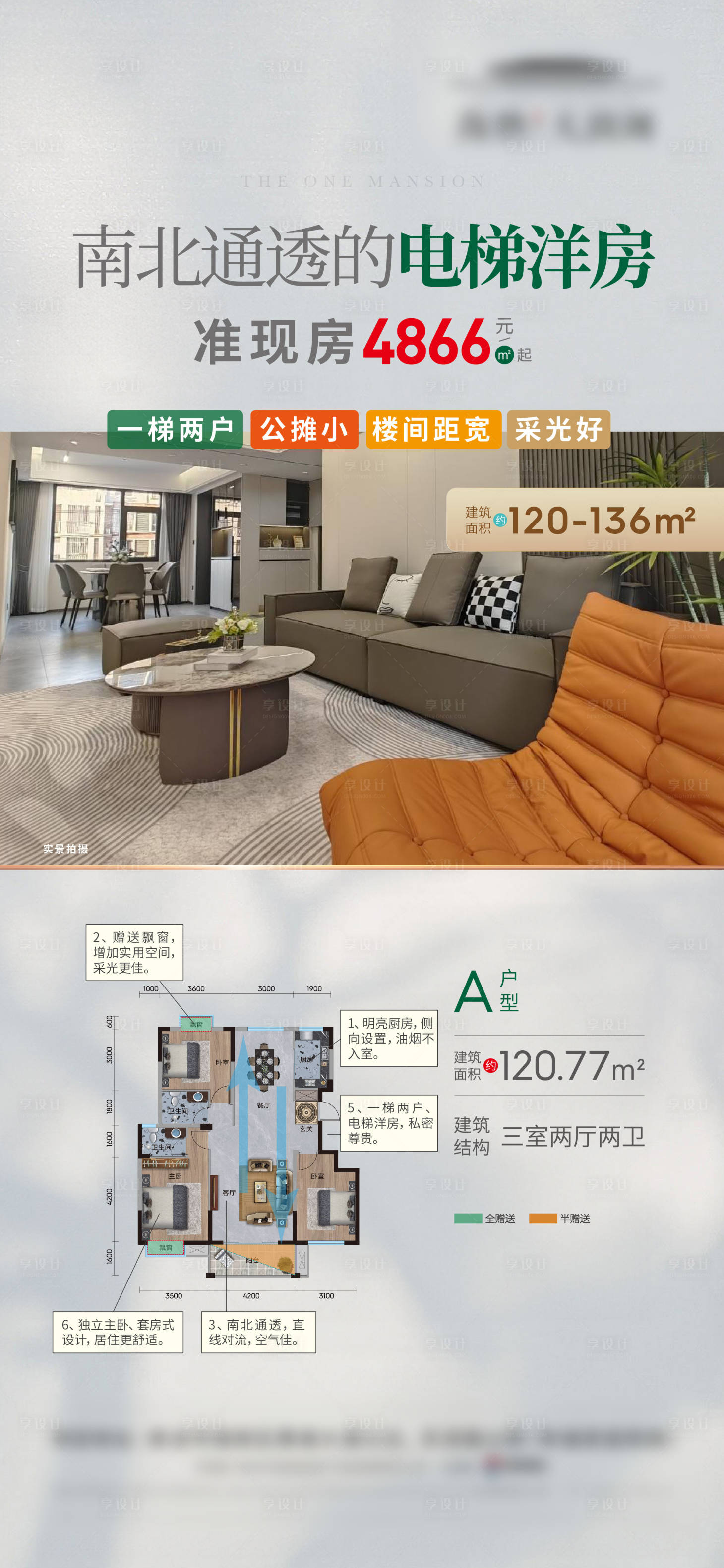 源文件下载【享设计】搜索编号：41840023323039780【房地产洋房海报】