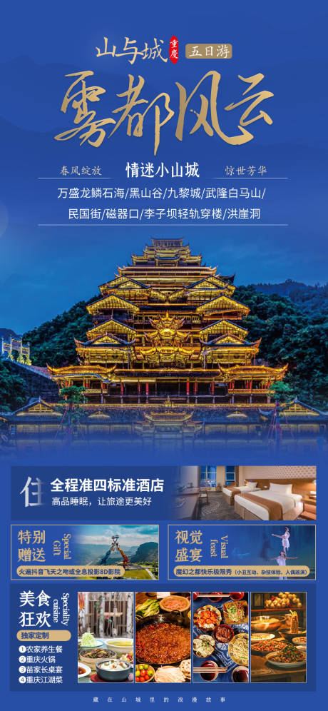 源文件下载【山与城雾都风云旅游海报】编号：13550023143835801