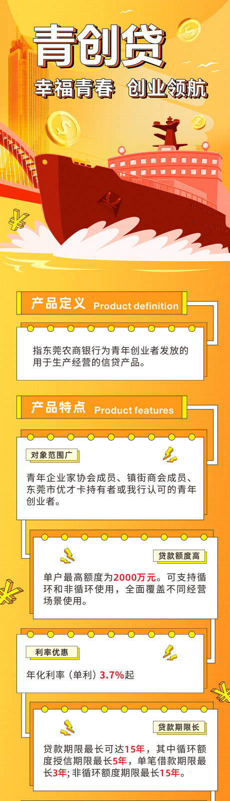 编号：19950023522707270【享设计】源文件下载-金融青创贷商业长图海报