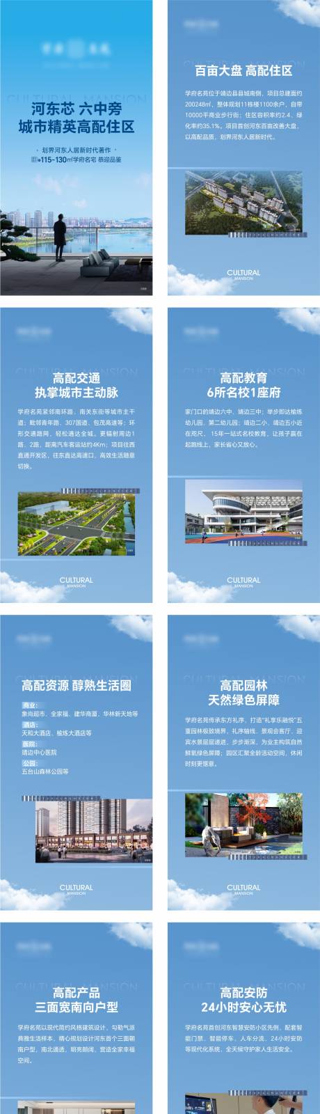 地产电子楼书H5系列海报-源文件【享设计】