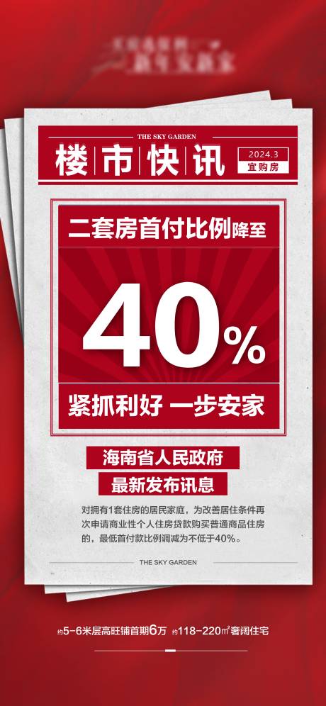 源文件下载【享设计】搜索编号：95080023209941528【楼市快讯大字报海报】