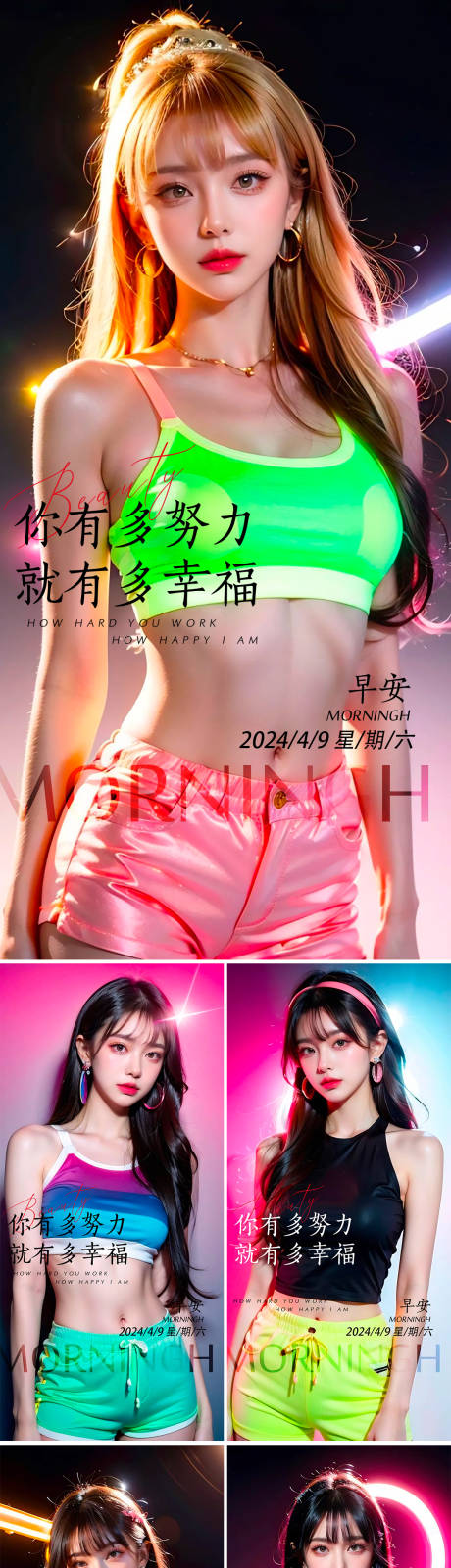 源文件下載【享設計】搜索編號：12350023226806675【醫美早安圖系列海報】