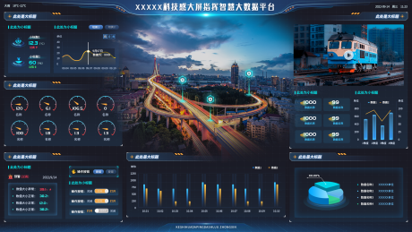 源文件下载【大屏可视化数据UI设计】编号：57530023495906054