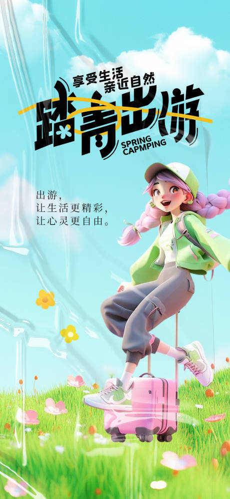 源文件下载【享设计】搜索编号：58510023254758836【五一踏青出游】
