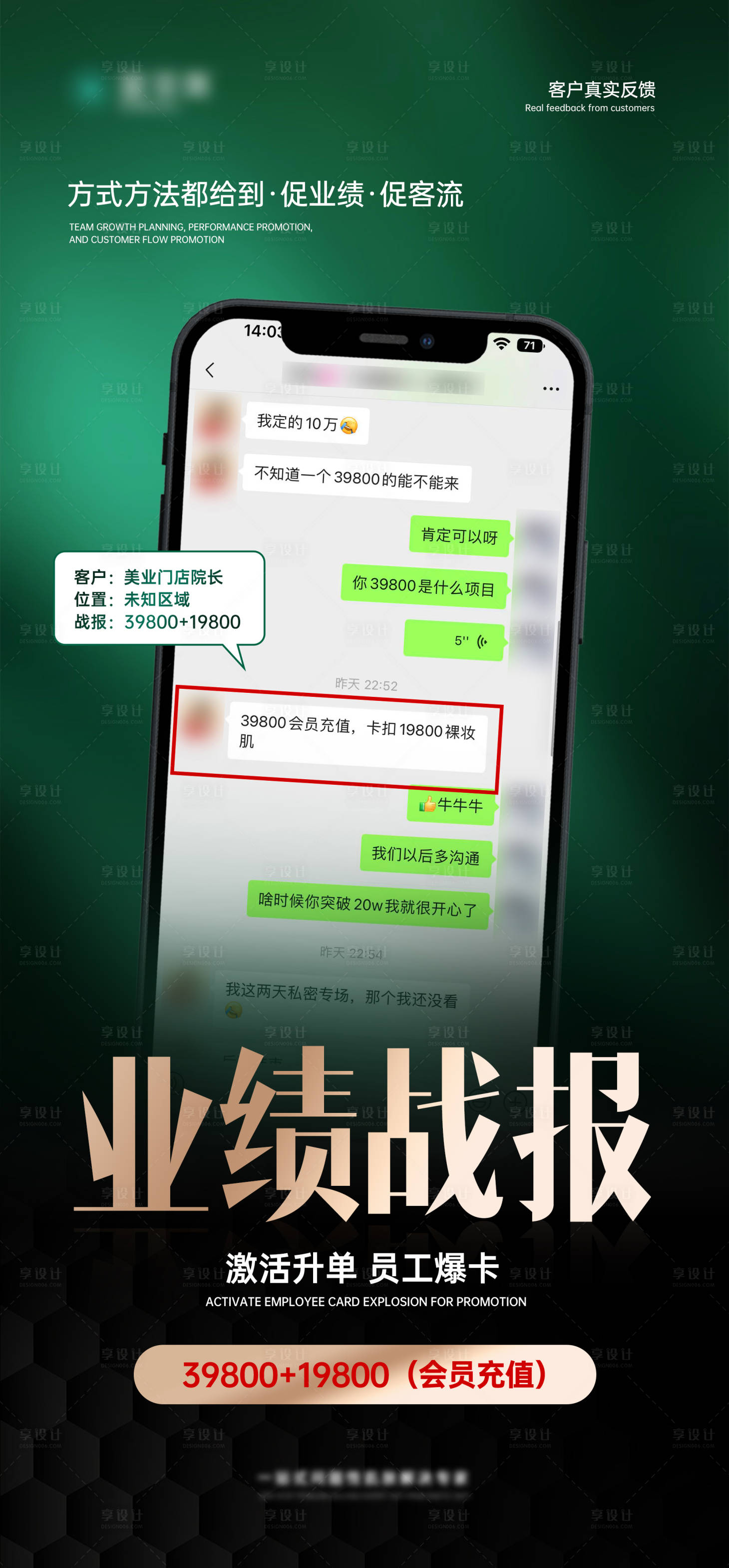 源文件下载【享设计】搜索编号：62960023288784135【美业微商医美战绩海报】