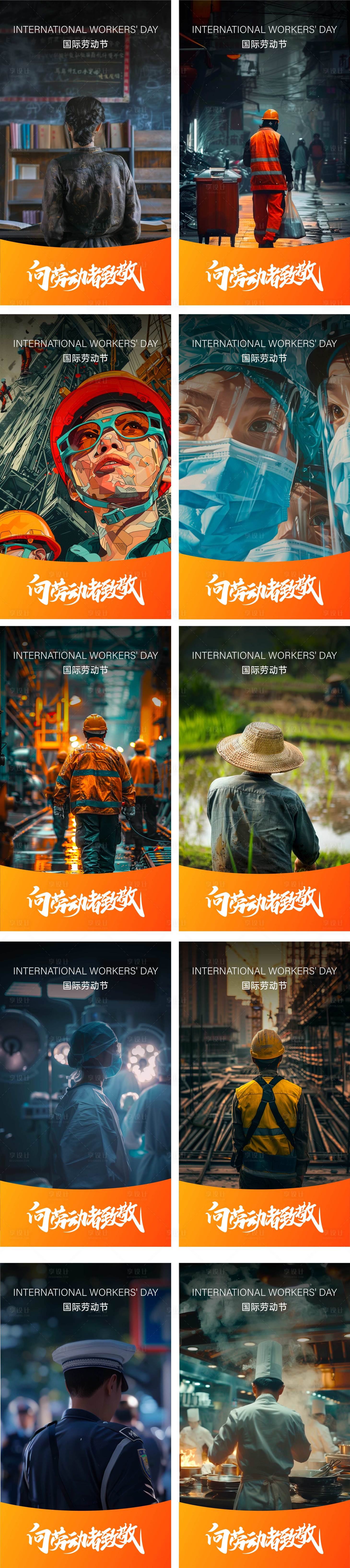 源文件下載【享設(shè)計(jì)】搜索編號(hào)：60760023534018041【五一系列海報(bào)】