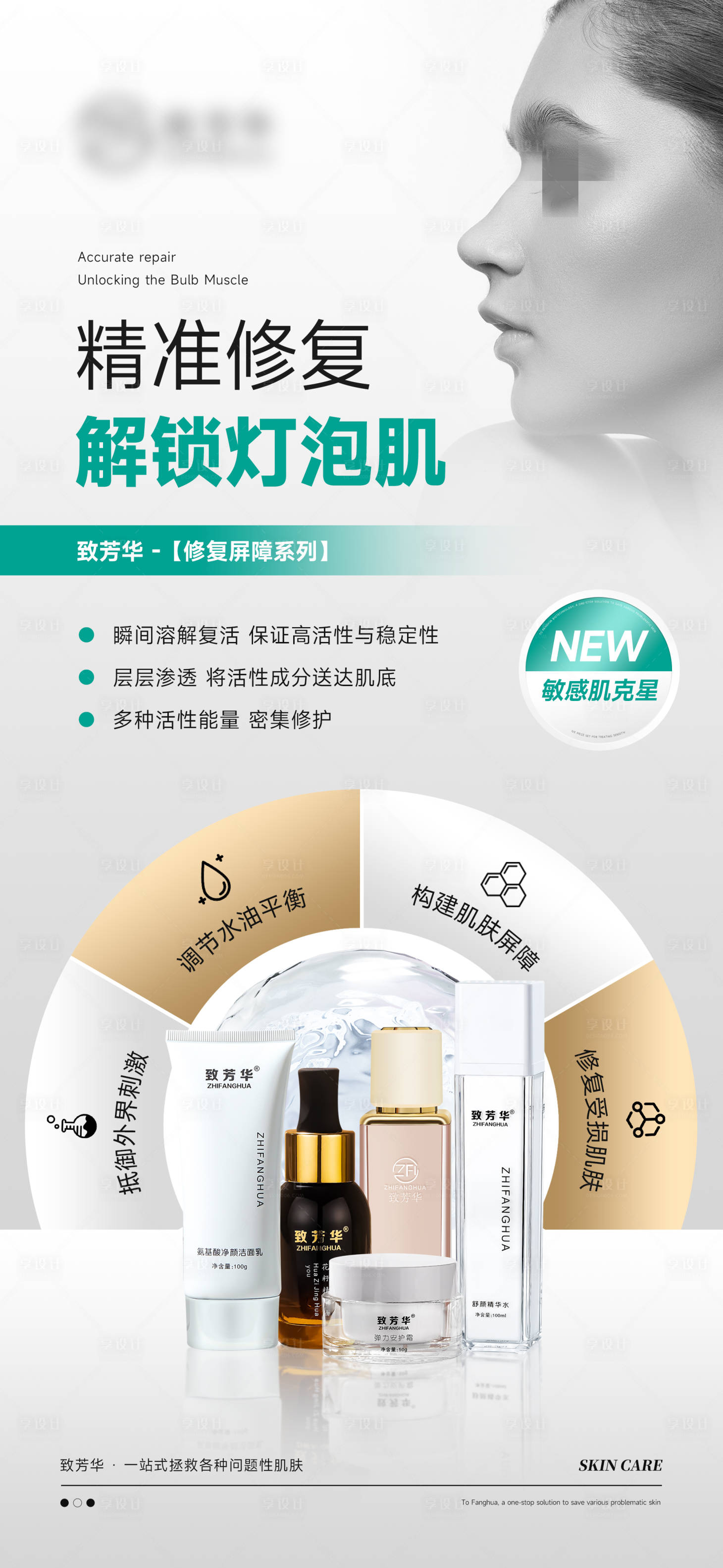 源文件下载【享设计】搜索编号：56870023217552864【医美产品海报】