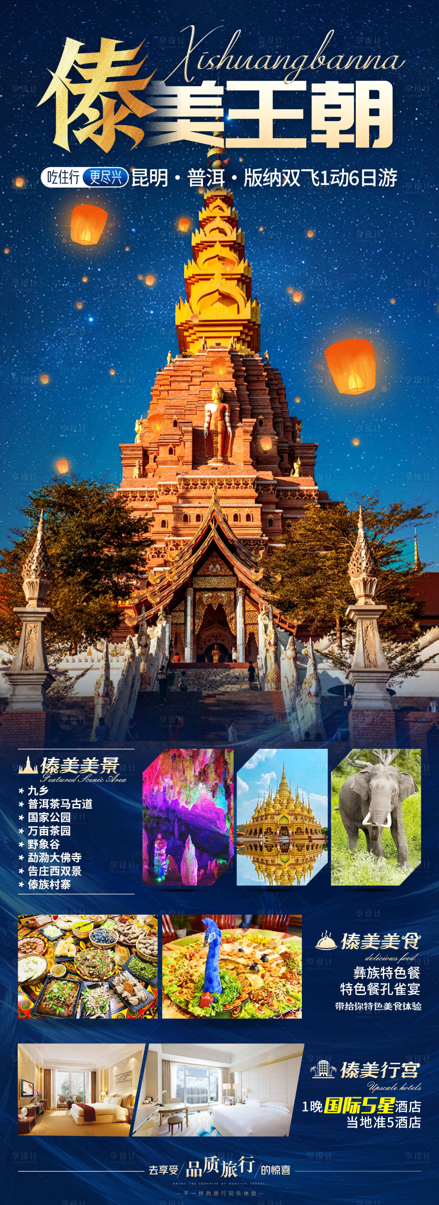 源文件下載【云南西雙版納旅游海報(bào)】編號(hào)：23790023154677912