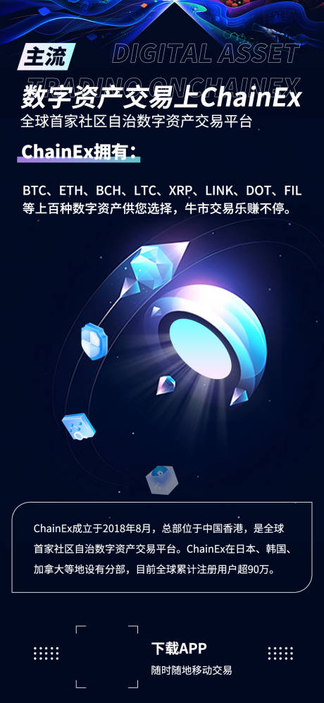 源文件下载【享设计】搜索编号：29110023078945376【区块链科技海报】