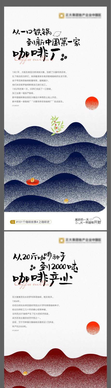 源文件下载【享设计】搜索编号：76830023610098715【咖啡史宣传海报】