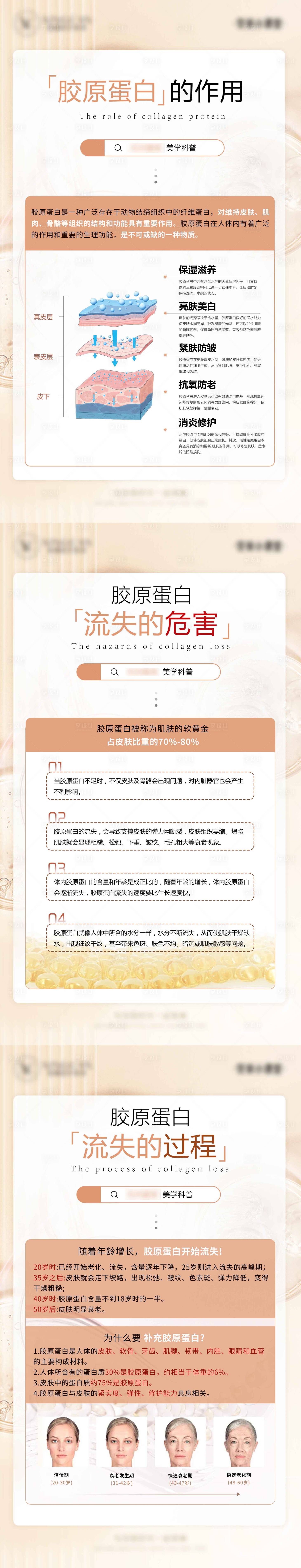源文件下載【享設(shè)計(jì)】搜索編號(hào)：48190023199472621【膠原蛋白作用及流失影響海報(bào)】