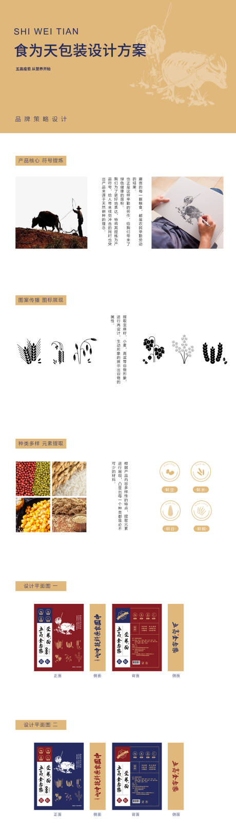 源文件下载【面粉米面手提袋包装设计】编号：63280023112434872