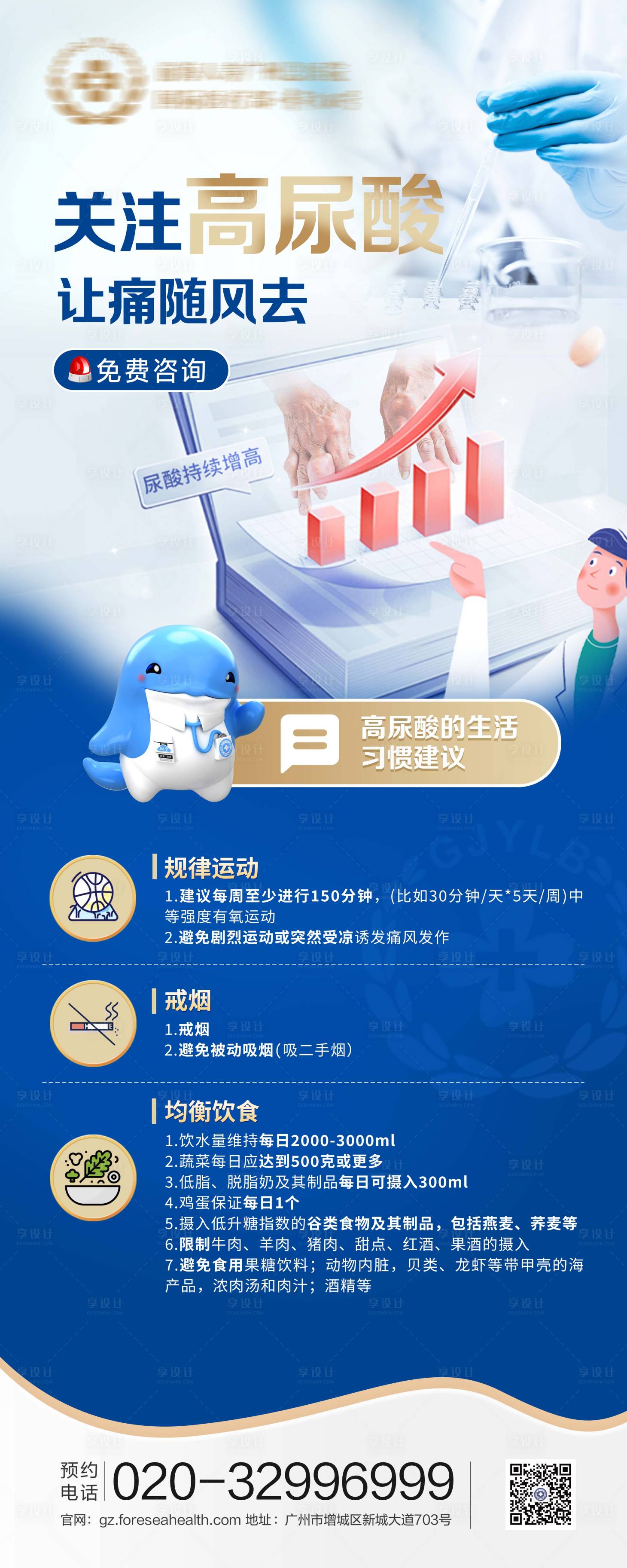 源文件下载【享设计】搜索编号：69250023538265968【痛风海报】