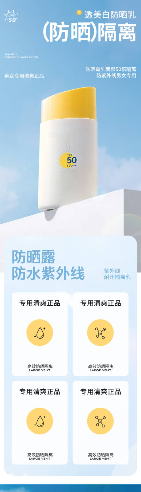 源文件下载【简约大气美妆护肤隔离防护肤精华详情页】编号：32630023629267359