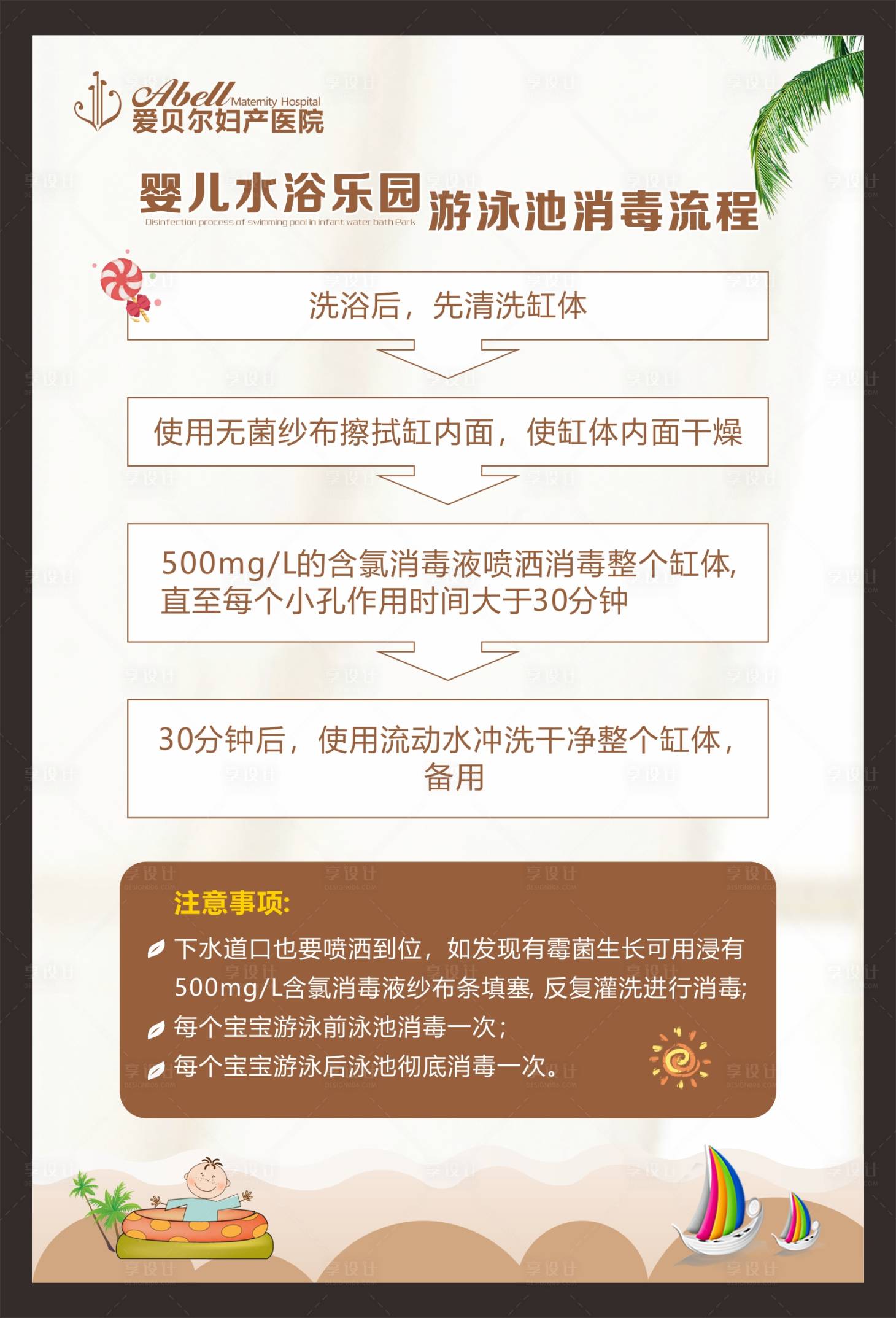 源文件下載【游樂園消毒流程海報】編號：44560023045651888