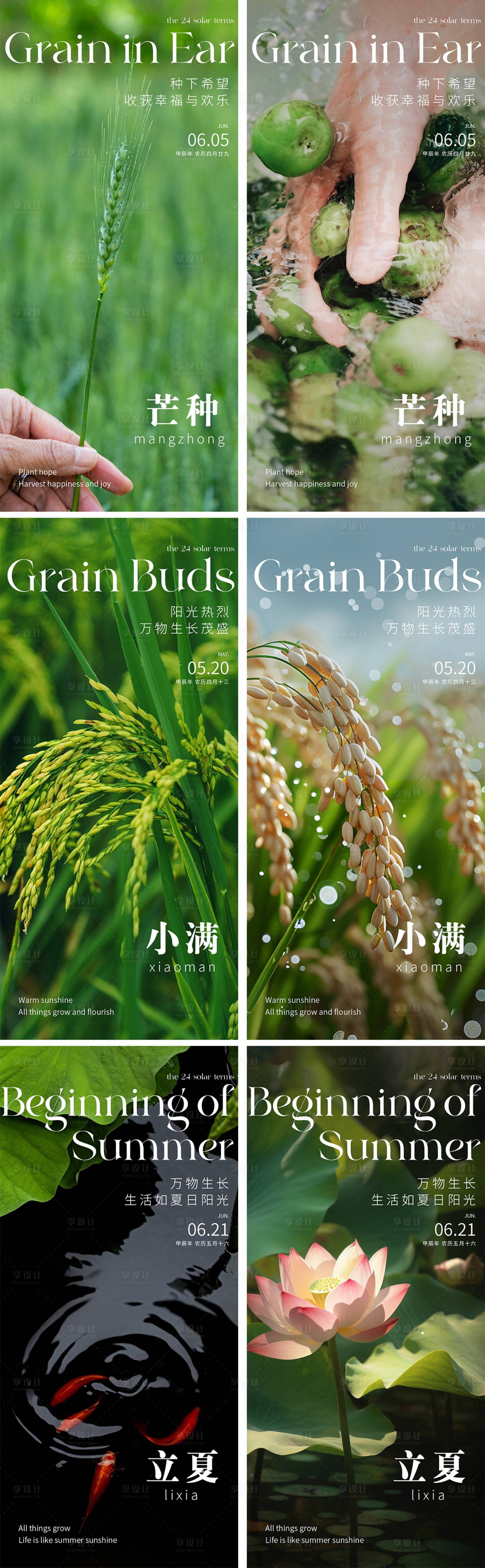 源文件下載【享設(shè)計(jì)】搜索編號(hào)：72990023550122108【立夏小滿芒種節(jié)氣海報(bào)】