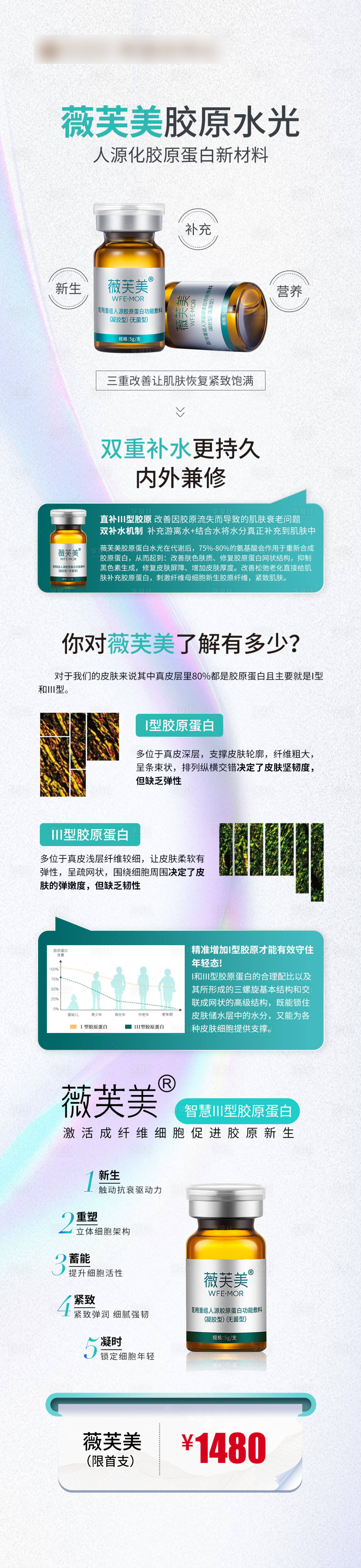 源文件下載【薇芙美膠原水光海報】編號：70590023657008576