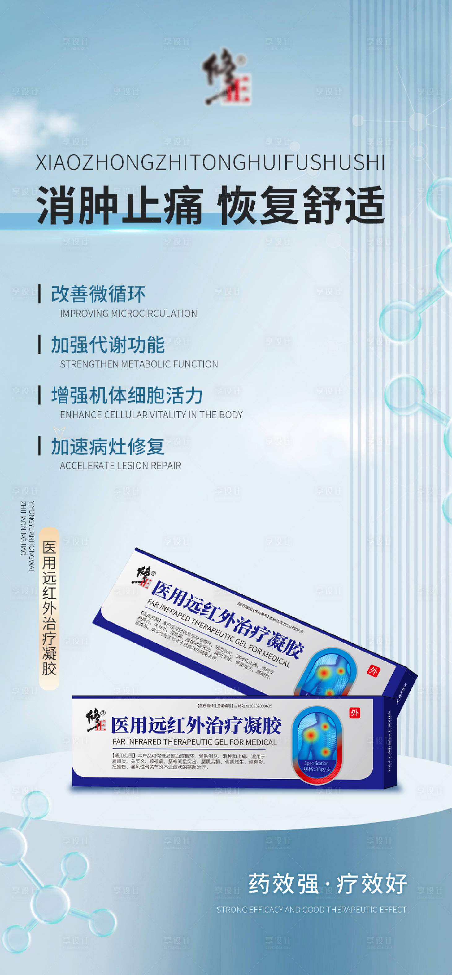源文件下载【享设计】搜索编号：35420024068318891【医用产品海报】