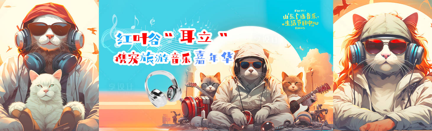 源文件下載【享設計】搜索編號：16230024259452584【攜寵旅游音樂嘉年華活動展板】