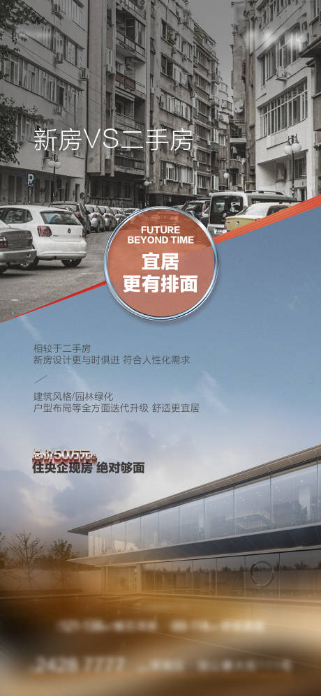 源文件下載【地產新舊對比海報】編號：30560023768173676