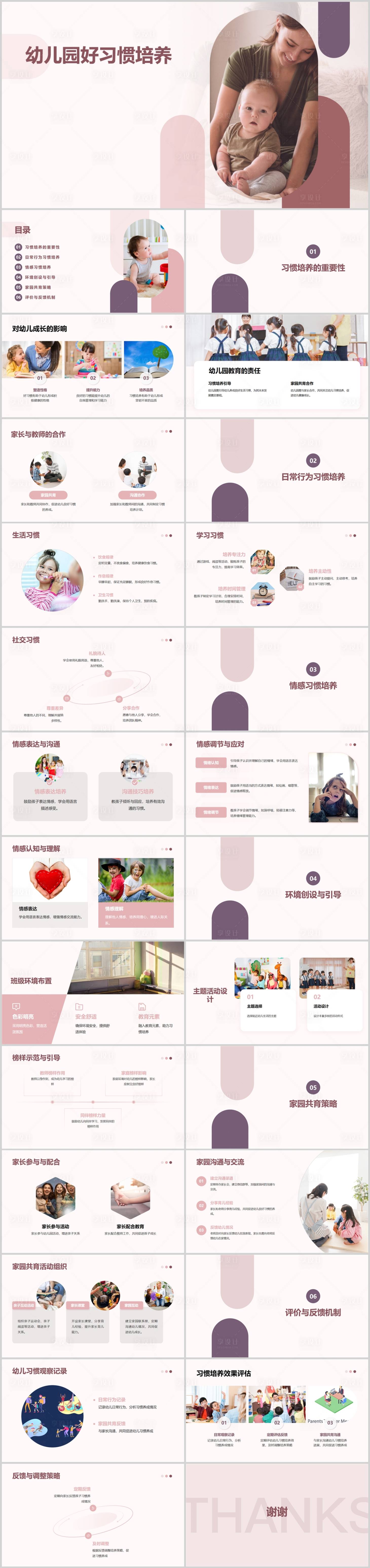 源文件下载【享设计】搜索编号：29500024252715001【幼儿园好习惯培养】