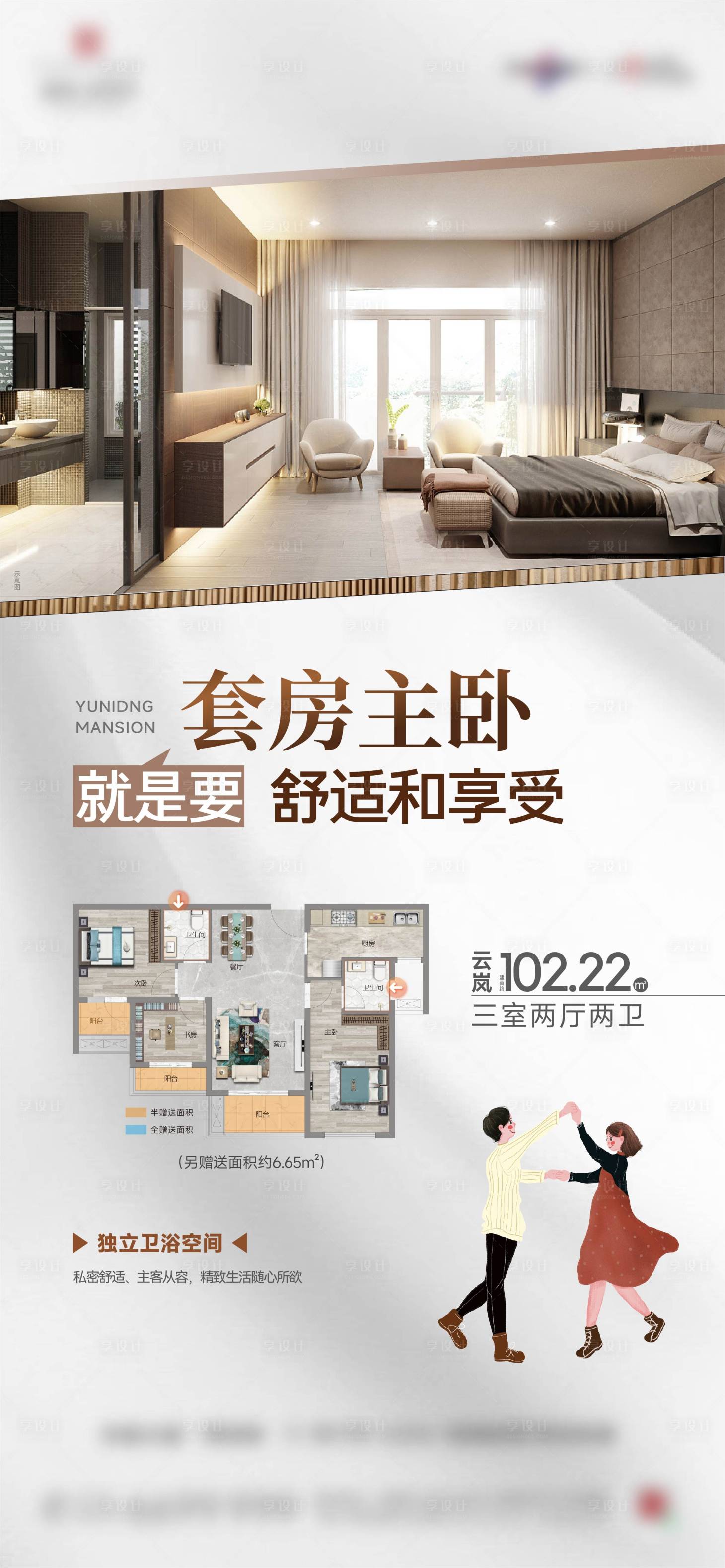 源文件下載【享設(shè)計】搜索編號：39070023889849045【地產(chǎn)戶型價值點海報】