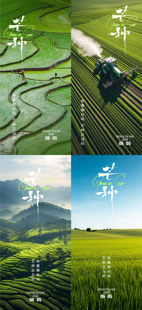 源文件下載【享設計】搜索編號：96270024209284893【芒種節氣系列海報】